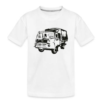 Robur Pritsche LO LD IFA - Kinder Premium Bio T-Shirt - Weiß - Vorne