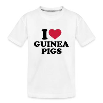 Meerschweinchen - Kinder Premium Bio T-Shirt - Weiß - Vorne