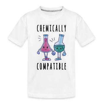 Chimiquement compatible - In Love Chemistry Science - T-shirt bio Premium Enfant - blanc - Devant