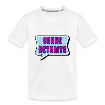 RETRAITE. RETRAITE. RETRAITEE. RETRAITE - T-shirt bio Premium Enfant - blanc - Devant