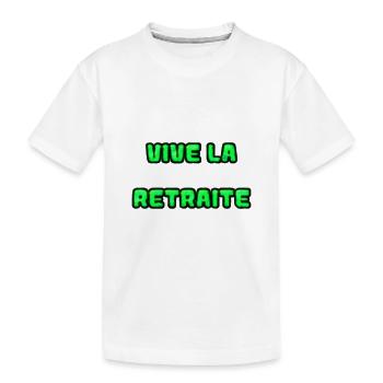 RETRAITE. RETRAITE. RETRAITEE. RETRAITE - T-shirt bio Premium Enfant - blanc - Devant