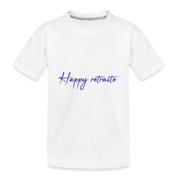 RETIREMENT. RETIREMENT. RETIRED. RETIREMENT - Kids' Premium Organic T-Shirt - white - Front