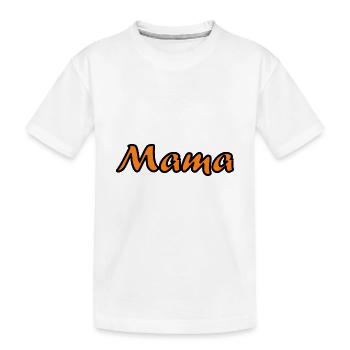 MAMMA. SCHÖNEN MUTTERTAG. MAMA. MUTTERTAG - Kinder Premium Bio T-Shirt - Weiß - Vorne
