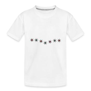 ETOILE. STAR. ETOILES. FÊTE. ANNIVERSAIRE. NOËL - T-shirt bio Premium Enfant - blanc - Devant