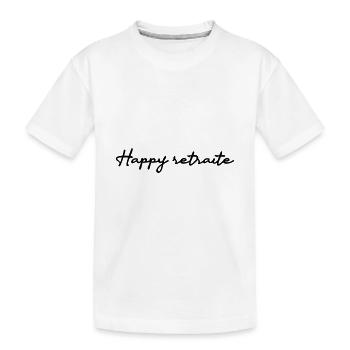 RETRAITE. RETRAITE. RETRAITEE. RETRAITE - T-shirt bio Premium Enfant - blanc - Devant