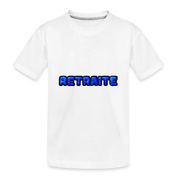 RETRAITE. RETRAITE. RETRAITEE. RETRAITE - T-shirt bio Premium Enfant - blanc - Devant