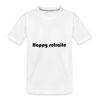 RETRAITE. RETRAITE. RETRAITEE. RETRAITE - T-shirt bio Premium Enfant - blanc - Devant