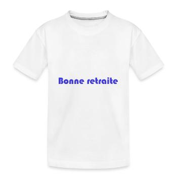 RETRAITE. RETRAITE. RETRAITEE. RETRAITE - T-shirt bio Premium Enfant - blanc - Devant