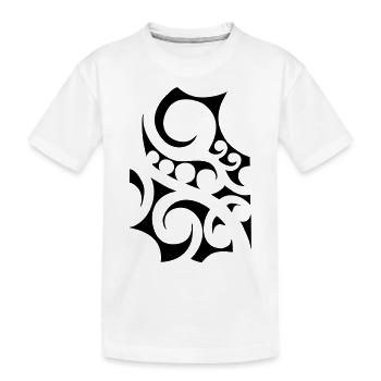 Maori Tribal 04 - Kinder Premium Bio T-Shirt - Weiß - Vorne