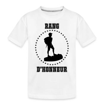 Rang d'honneur - T-shirt bio Premium Enfant - blanc - Devant