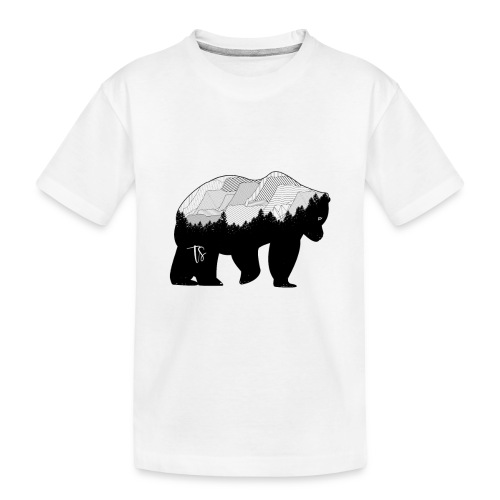 Geometric Mountain Bear - Maglietta ecologica premium per bambini