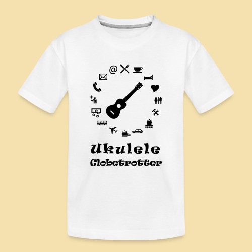 XL Menshirt: Globetrotter (Motiv: schwarz) - Kinder Premium Bio T-Shirt