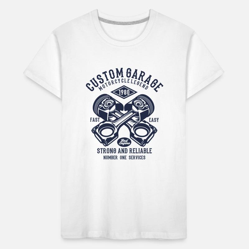 Legend garage screwdriver workshop piston car Kids' Premium Organic T-Shirt