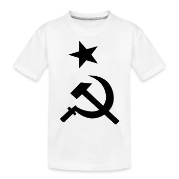 hammer_sichel_stern - T-shirt bio Premium Enfant - blanc - Devant