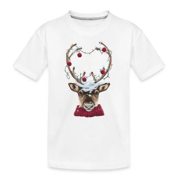 Christmas Time - Kinder Premium Bio T-Shirt - Weiß - Vorne