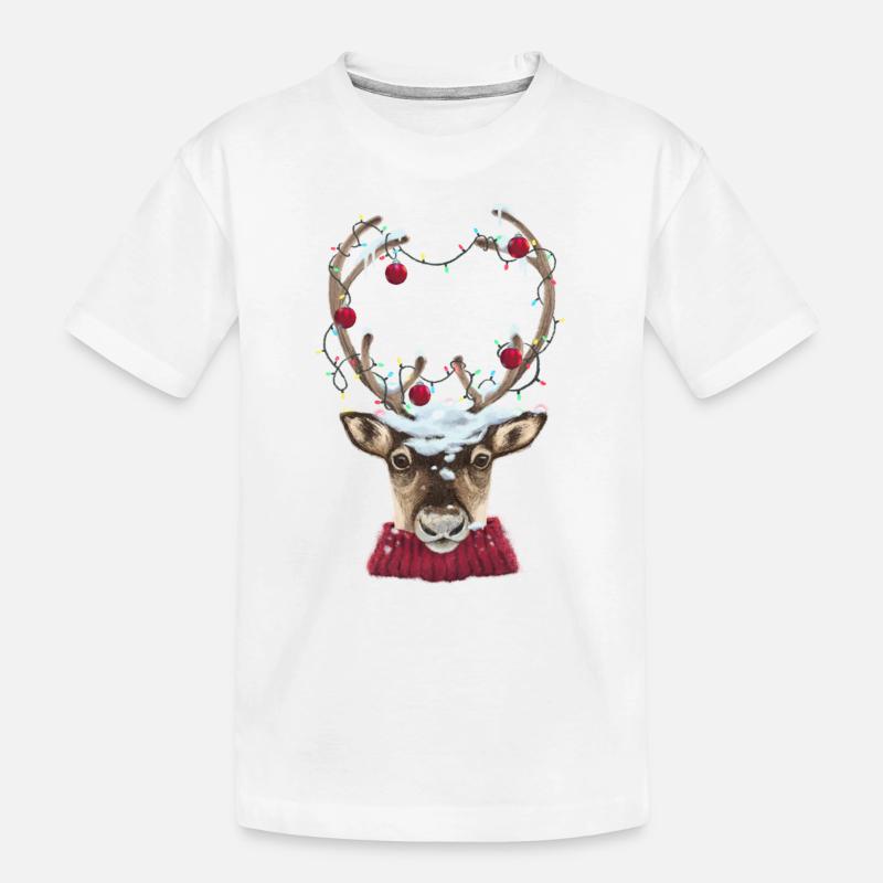 Temps de noel - T-shirt bio Premium Enfant - blanc