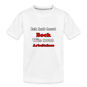 Arbeitslose - Kinder Premium Bio T-Shirt - Weiß - Vorne