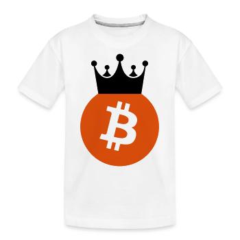 bitcoin - Kids' Premium Organic T-Shirt - white - Front