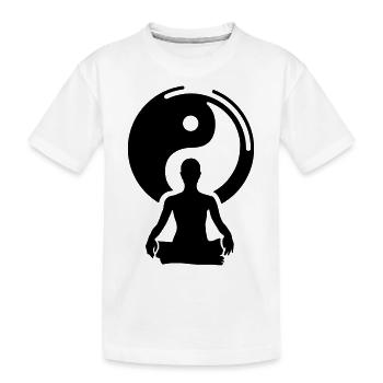 méditation - T-shirt bio Premium Enfant - blanc - Devant