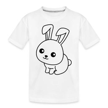 Lapin Comic Animal - T-shirt bio Premium Enfant - blanc - Devant