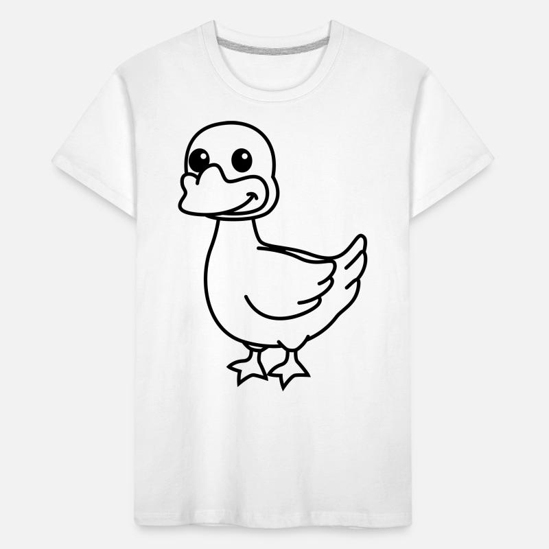 Gans Comic Tier Kinder Premium Bio T-Shirt