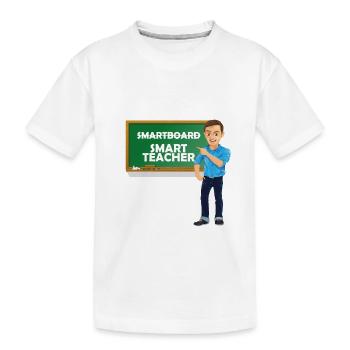 Smart Teacher - Kids' Premium Organic T-Shirt - white - Front