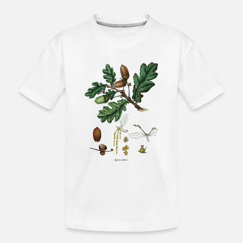 Eiche - Kinder Premium Bio T-Shirt - Weiß