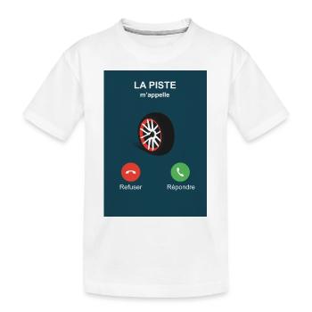 la piste m'appelle - T-shirt bio Premium Enfant - blanc - Devant