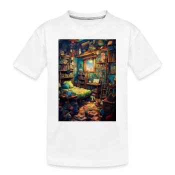 Chambre d’enfants vintage - T-shirt bio Premium Enfant - blanc - Devant