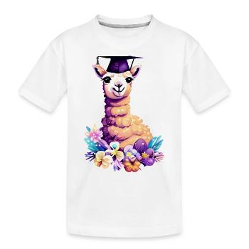 Bachelor Graduate School Leaving Certificate Alpaga Study - T-shirt bio Premium Enfant - blanc - Devant