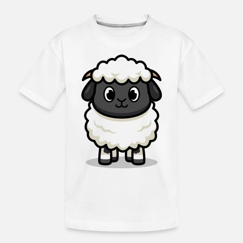 Süßes Lamm - Kinder Premium Bio T-Shirt - Weiß