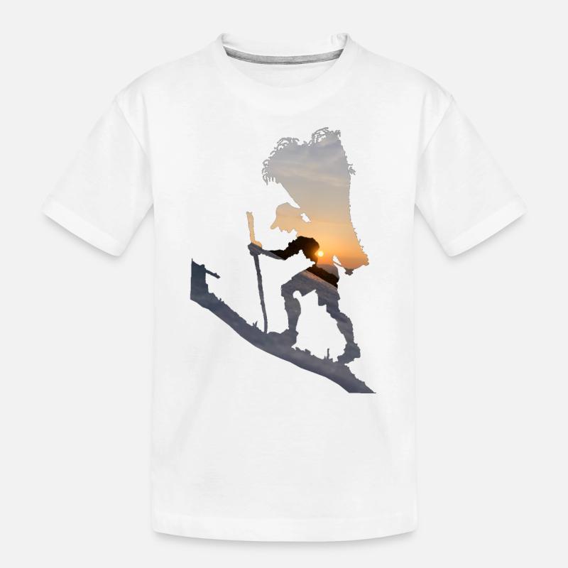 Conquérant des montagnes - T-shirt bio Premium Enfant - blanc