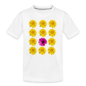 Blüten Blumen Botanik - Kinder Premium Bio T-Shirt - Weiß - Vorne