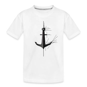 Anker - Kinder Premium Bio T-Shirt - Weiß - Vorne