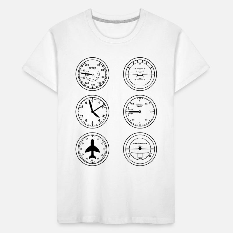 Flight Instruments Kids' Premium Organic T-Shirt
