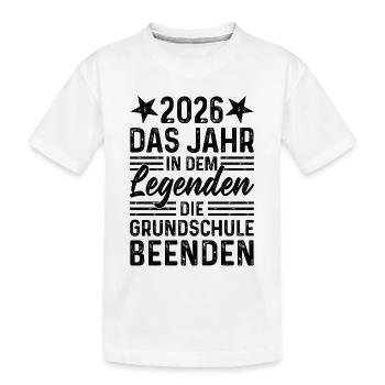 Année 2026 Legends End École primaire - T-shirt bio Premium Enfant - blanc - Devant