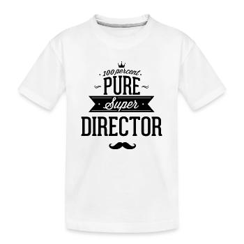 100% Director - Kids' Premium Organic T-Shirt - white - Front