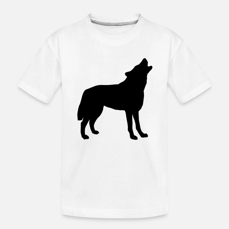 wolf_092011_a_1c - T-shirt bio Premium Enfant - blanc