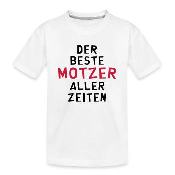 Motzer Motzerin meckern Nörgler Nörglerin motzig - Kinder Premium Bio T-Shirt - Weiß - Vorne