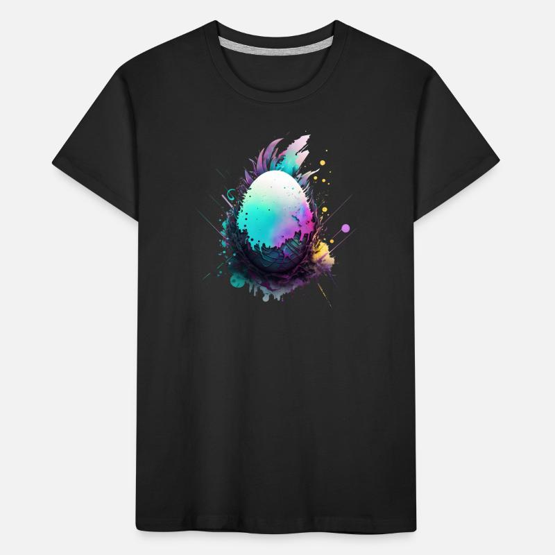 Aquarelle Future Technology Easter Egg T-shirt bio Premium Enfant