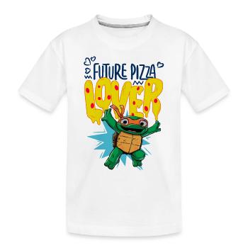 TMNT Mutant Mayhem Future Pizza Lover Avec Mikey - T-shirt bio Premium Enfant - blanc - Devant