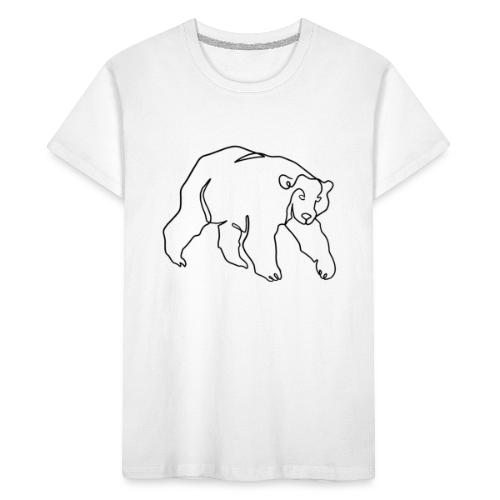polar bear black - Kinderen premium biologisch T-shirt
