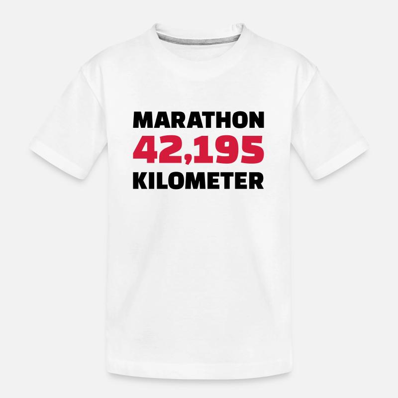 Marathon - Kinder Premium Bio T-Shirt - Weiß