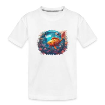 Sunfish Reflections - Kids' Premium Organic T-Shirt - white - Front
