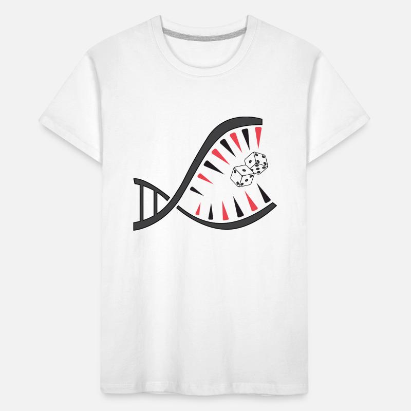 Backgammon DNA Piranha – Einzigartiges Kinder Premium Bio T-Shirt
