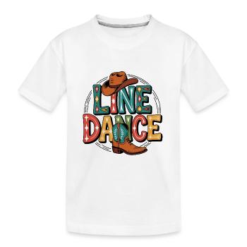 La danse en ligne : mon hobby - ma passion - mon truc - T-shirt bio Premium Enfant - blanc - Devant
