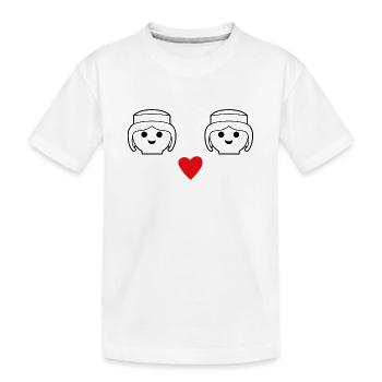 Playmobil Coeur Design Femmes - T-shirt bio Premium Enfant - blanc - Devant