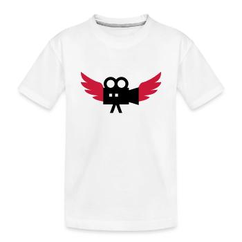 Cameraman / Camera / Kameramann / Kamera - Kinder Premium Bio T-Shirt - Weiß - Vorne