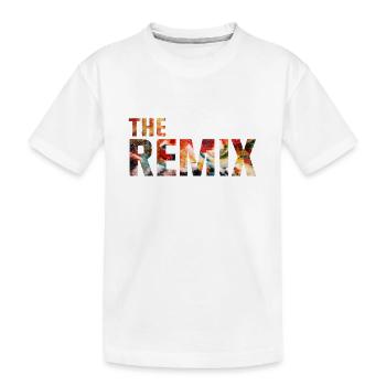The Original / The Remix - Vater Sohn Partnershirt - Kinder Premium Bio T-Shirt - Weiß - Vorne