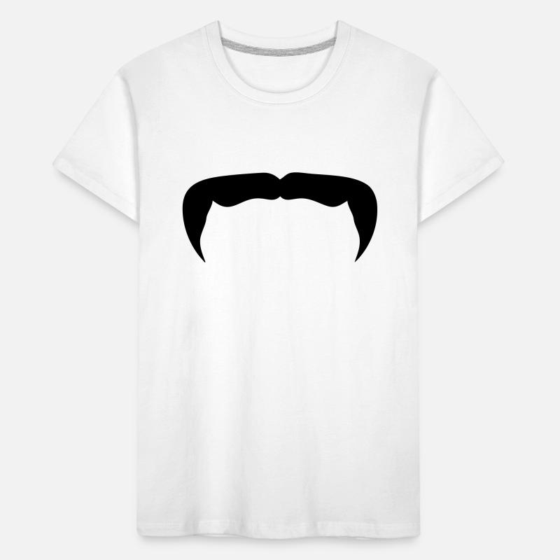 Hipster-Schnurrbart Schnurrbart Bart beard12 Kinder Premium Bio T-Shirt